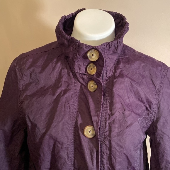 Coldwater Creek Purple Plum Button Down Lightweight Jacket - Picture 4 of 6